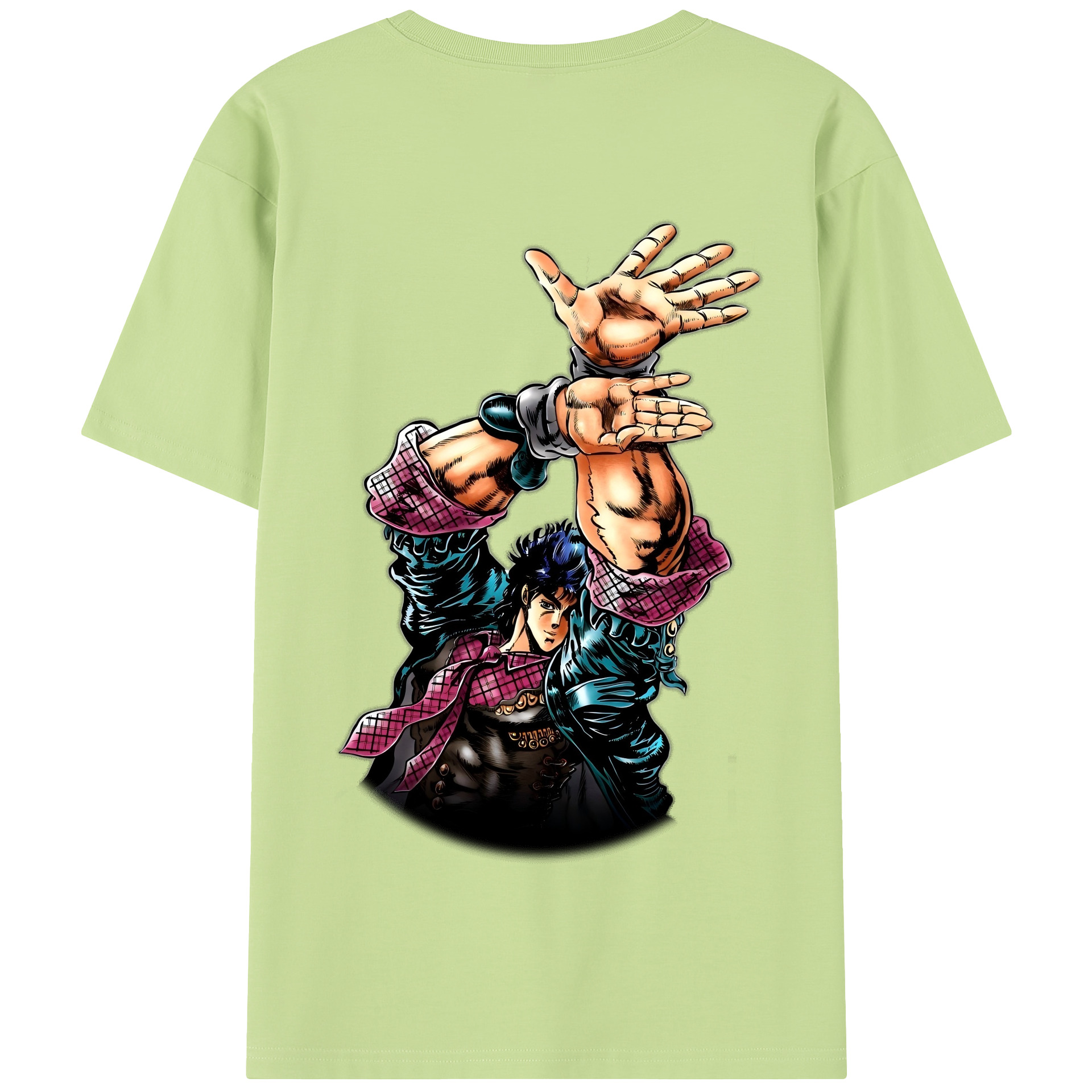 （画像用） ジョジョの奇妙な冒険 /ジョナサン?ジョースター JoJo's Bizarre Adventure Jonathan Joestar 綿100％半袖Tシャツ（背面プリント）